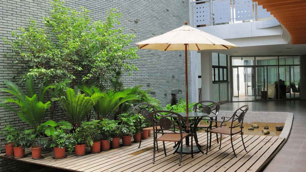 simple yet unique patio area done by Carports Canberra